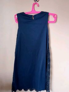 Navy Blue Lace Dress
