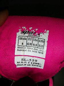 Sparx Black Pink Sports Shoes