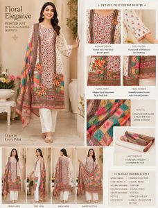 Elegant Floral Print kurta set