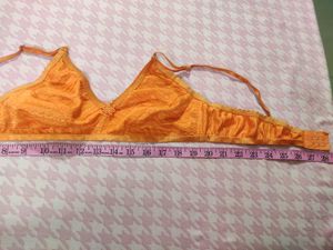 Orange Non Padded Bra
