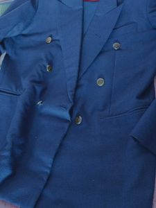 Navy Double-Breasted Blazer