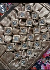 Sparkling Gold Clutch Bag