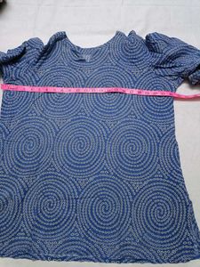 Blue Bandhani Print Kurta with Pants