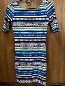 Boho Print Bodycon Dress