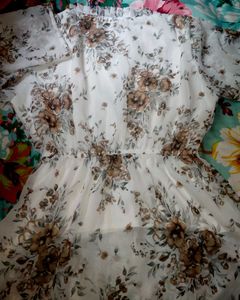 Chic Floral Print Tunic Top
