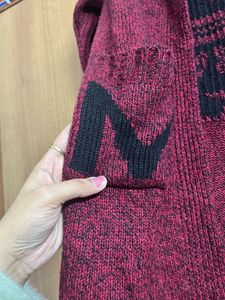 Burgundy Knit Shrug