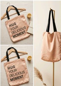 Cute Pink Graphic Tote Bag
