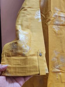 Yellow Silk Kurta