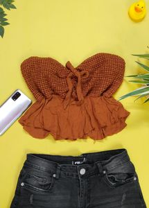Sweetheart Neckline Crop Top