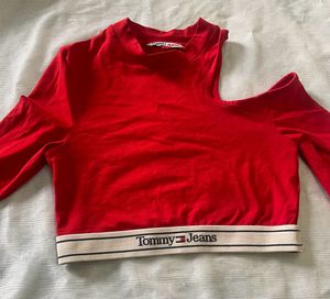 Tommy Jeans Cutout Long Sleeve Top