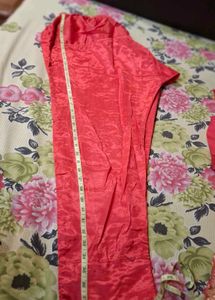 pink Kurta with Gold Embellishments