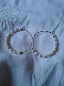 Beaded Hoop Earrings