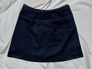 Dark Wash Denim Mini Skirt