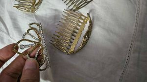 1 SPARKLING RHINESTONE HAIR COMB TIARA