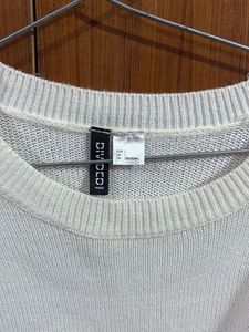Cozy White Knit Sweater