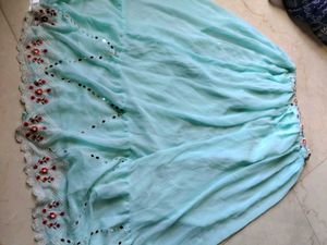 🌸 Beautiful Mint Green Ghagra Choli Set 🌸
