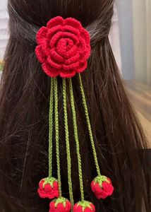 handmade crochet hair accessories