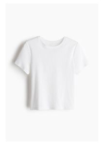Zara Classic White Cropped T-Shirt
