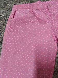 Pink Polka Dot Skinny Fit Pants