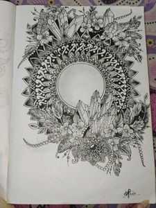 Intricate Crystal Mandala Art