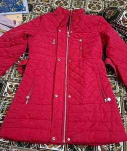 Red Quilted Jacket