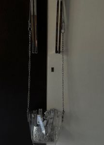 Silver Clear Tote Bag with Pouch