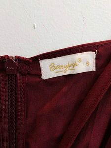 New Maroon Long Dress