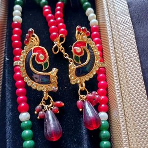 Exquisite Peacock Design Necklace Set