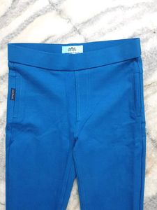 Blue Slim Fit Leggings