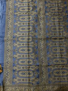 Blue Saree with Intricate work