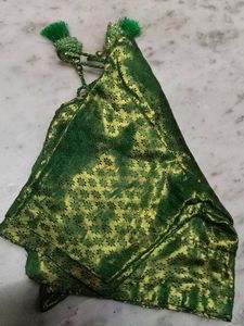 Green Brocade Blouse