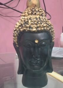 Beautiful Golden And Black Finish Buddha Statue