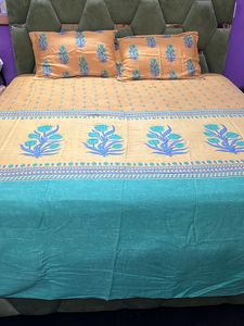 Ritu Kumar Home Bedsheet With Pillow Cover