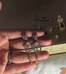 Elegant Heart Drop Earrings