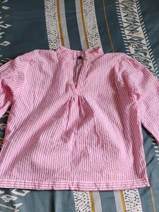 Pink stripped top