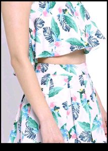 summer top skirt set