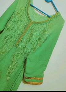 Green🟢 Party Wear Suit Salwar &amp; Dupatta 40 Bust