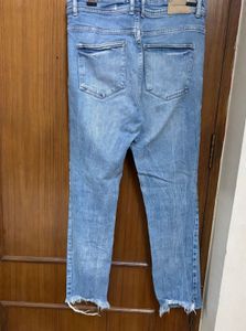 Zara Trafaluc Distressed Blue Denimwear
