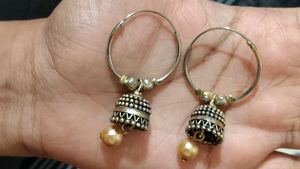 Jhumka Earrings with Pearls