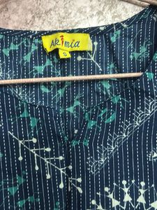 Stylish Blue Printed Kurta