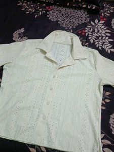 Elegant butter yellow shirt