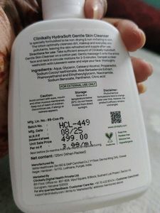 Clinikally HydraSoft Gentle Skin Cleanser