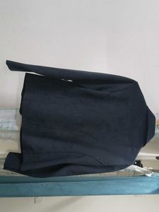 Stylish Navy Blue Biker Jacket