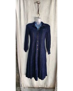Classic Blue Denim Shirt Dress