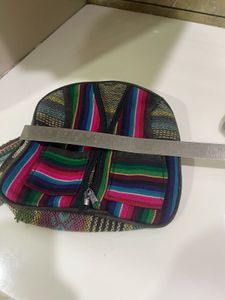 Colorful Striped Backpack