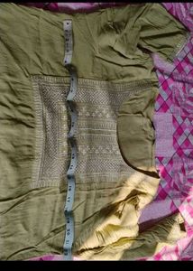 Pista Green Embroidered Kurta