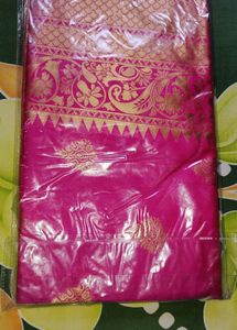 New Half Zari Buta Saree