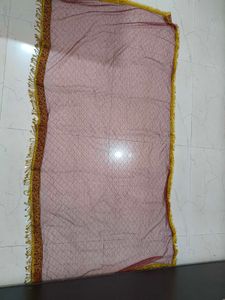 Maroon Net Dupatta