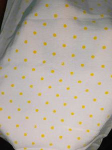 A LINE WHITE POLKA DOT KURTA