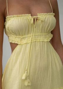 Flowy Yellow Maxi Dress